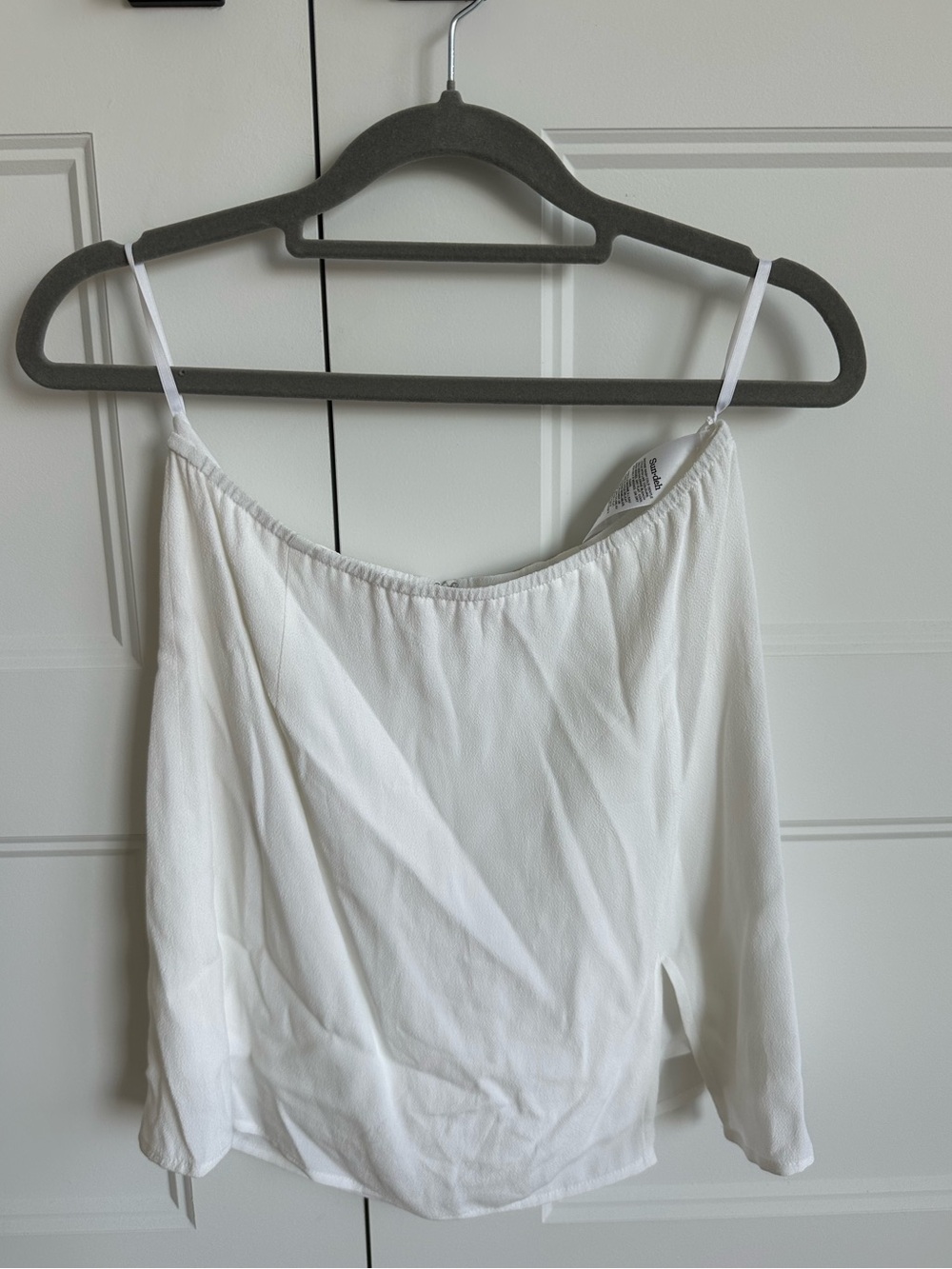 Aritzia white mini skirt